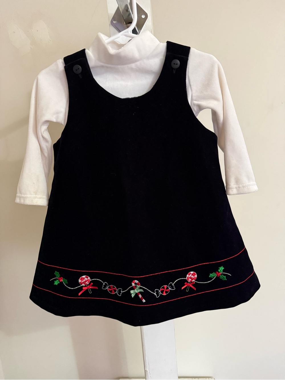 Sophia Rose Velvet Christmas Dress Set